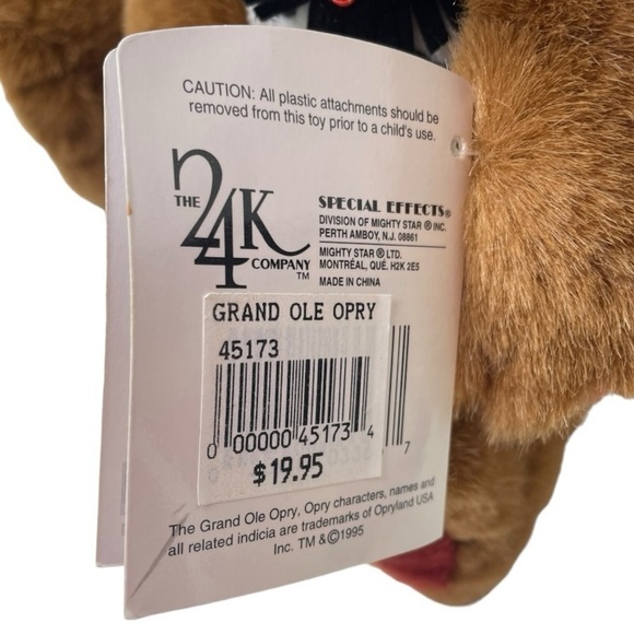 NWT Vintage 1995 Grand Ole Opry Hooch Bear Plush - Picture 8 of 11